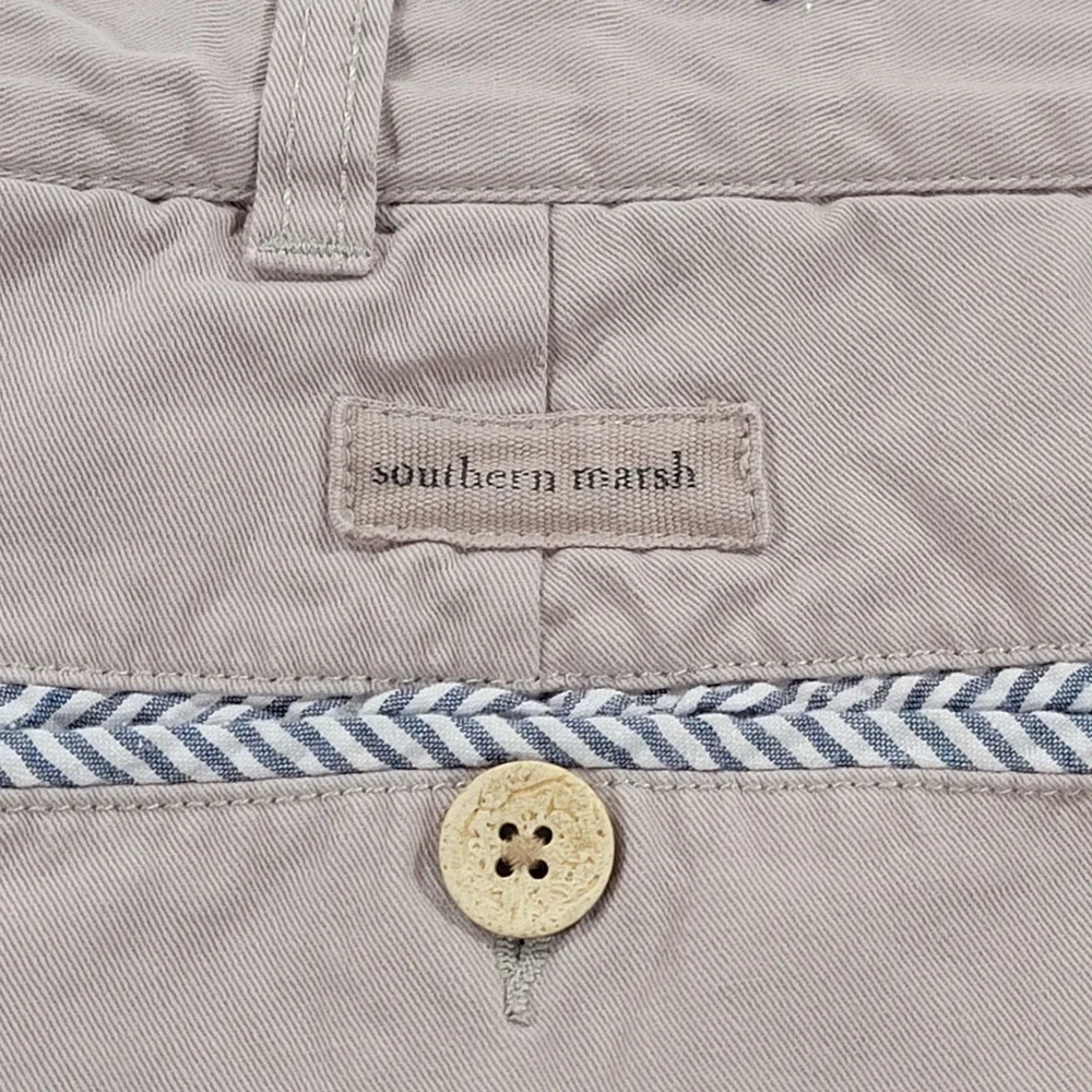 Southern Marsh Seawash Shorts Cotton Chino Khaki Classic Preppy Casual Men's 42 - Picture 11 of 11